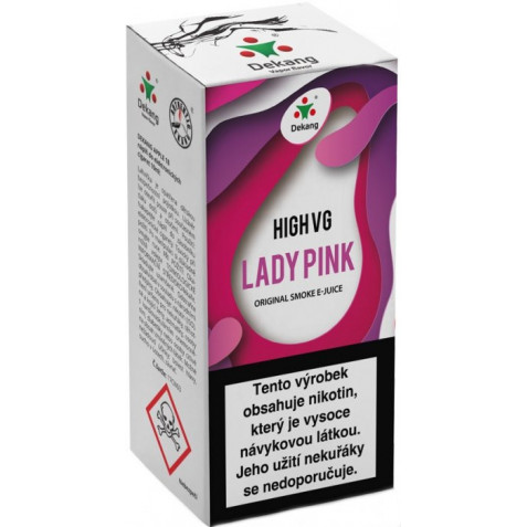 Liquid Dekang High VG Lady Pink 10ml - 1,5mg (Borůvka s broskví)