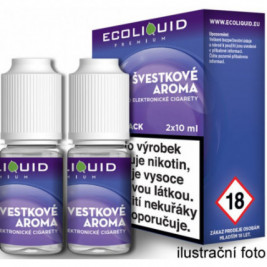 Liquid Ecoliquid Premium 2Pack Plum 2x10ml - 6mg (Švestka)