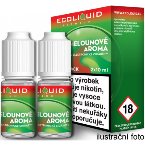 Liquid Ecoliquid Premium 2Pack Watermelon 2x10ml - 6mg (Vodní meloun)