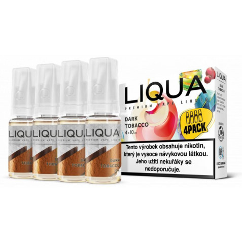 Liquid LIQUA CZ Elements 4Pack Dark tobacco 4x10ml-3mg (Silný tabák)