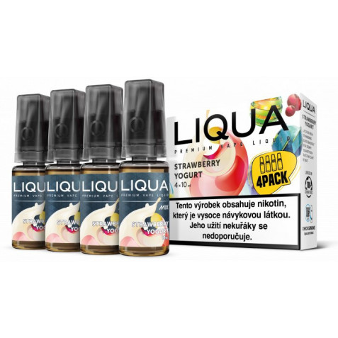 Liquid LIQUA CZ MIX 4Pack Strawberry Yogurt 10ml-6mg