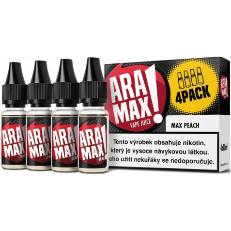 Liquid ARAMAX 4Pack Max Peach 4x10ml-6mg