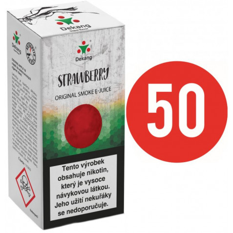 Liquid Dekang Fifty Strawberry 10ml - 6mg (Jahoda)