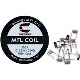 Coilology MTL Round  předmotané spirálky Ni80 0,6ohm 10ks