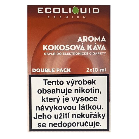 Liquid Ecoliquid Premium 2Pack Coconut Coffee 2x10ml - 3mg