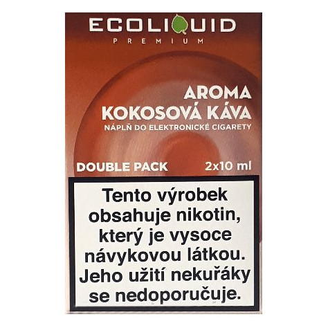 Liquid Ecoliquid Premium 2Pack Coconut Coffee 2x10ml - 6mg