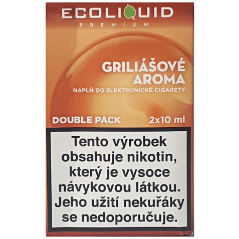 Liquid Ecoliquid Premium 2Pack Griliášové aroma 2x10ml - 6mg